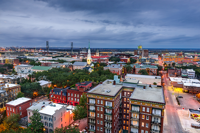 Savannah cityscape